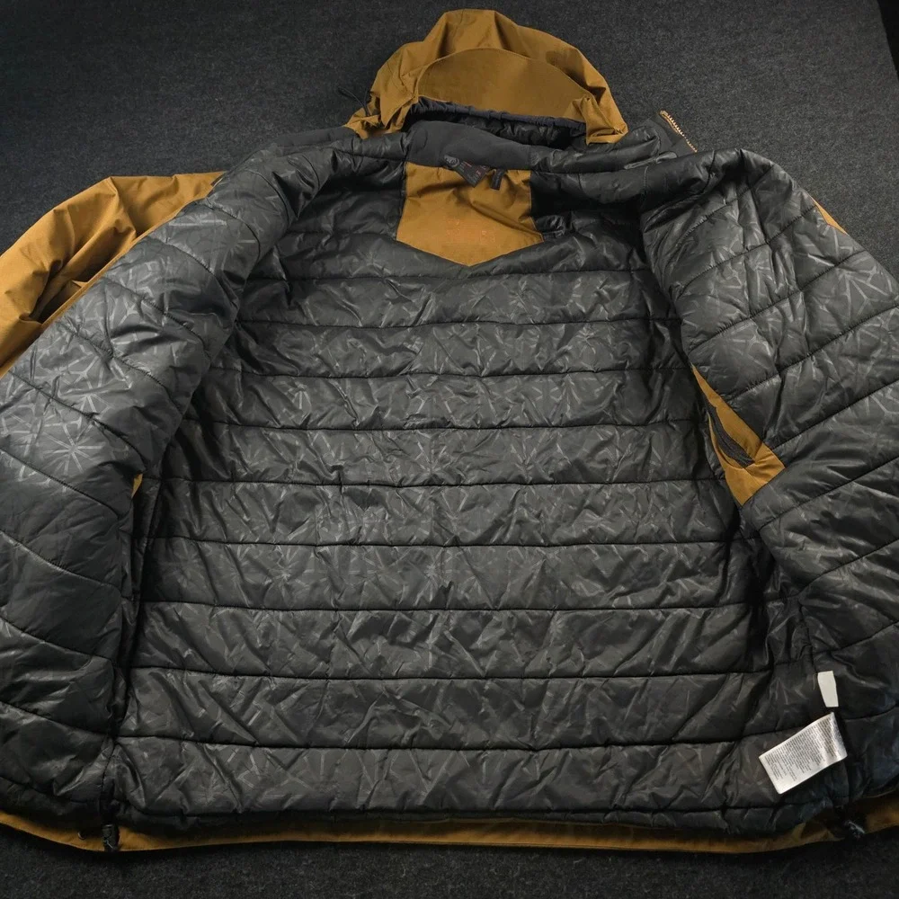 Mammut Brown Hooded Jacket DRYtechnology Ajungilak Gorpcore Hiking 1010 Mens XXL
